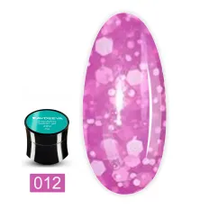 Гель моделирующий Снежинки (Snowflakes) 15 мл (012)