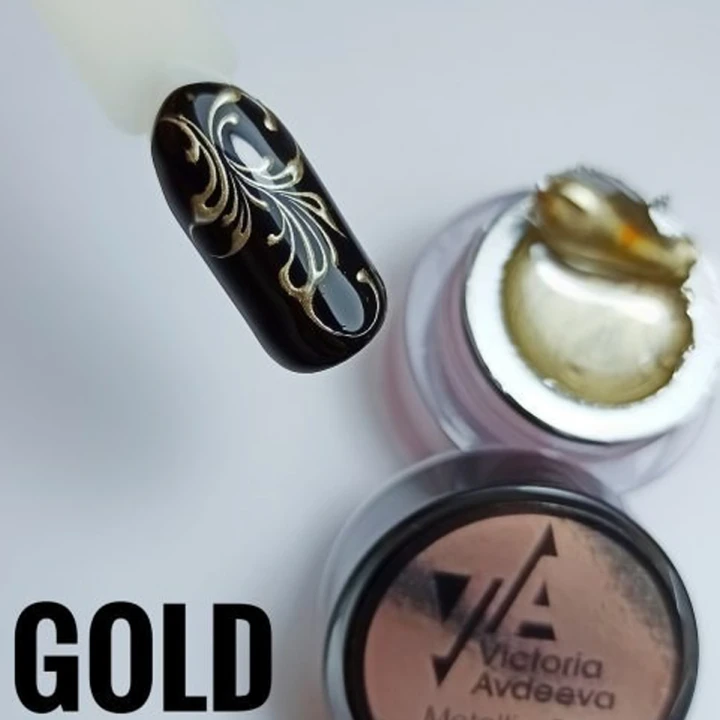 Гель краска Metallik Painting gel 8 мг (Gold)