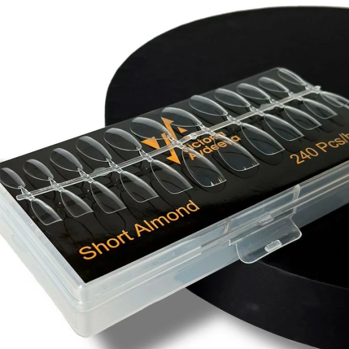 Типсы гелевые 240 шт (Миндаль (Short Almond))