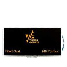 Типсы гелевые 240 шт (Овал (Short Oval))