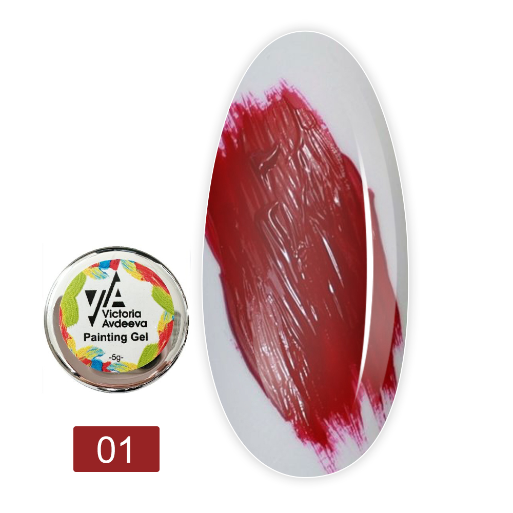 Гель-фарба для китайського та художнього розпису 5 мл (01)