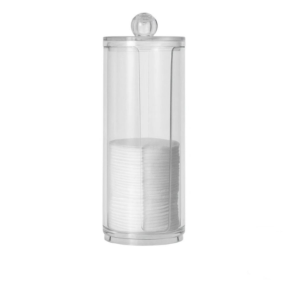 Контейнер для зберігання  ватних дисків прозорий 17*6,5 см