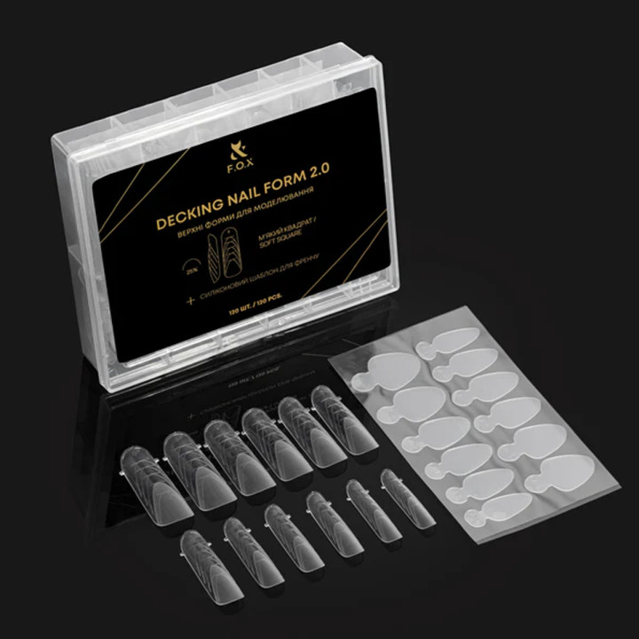 Форми верхні FOX Decking Nail from 2.0 120 шт (М'який квадрат )