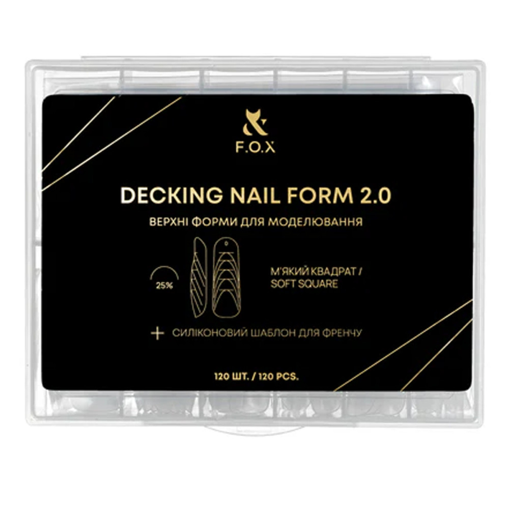 Форми верхні FOX Decking Nail from 2.0 120 шт (М'який квадрат )