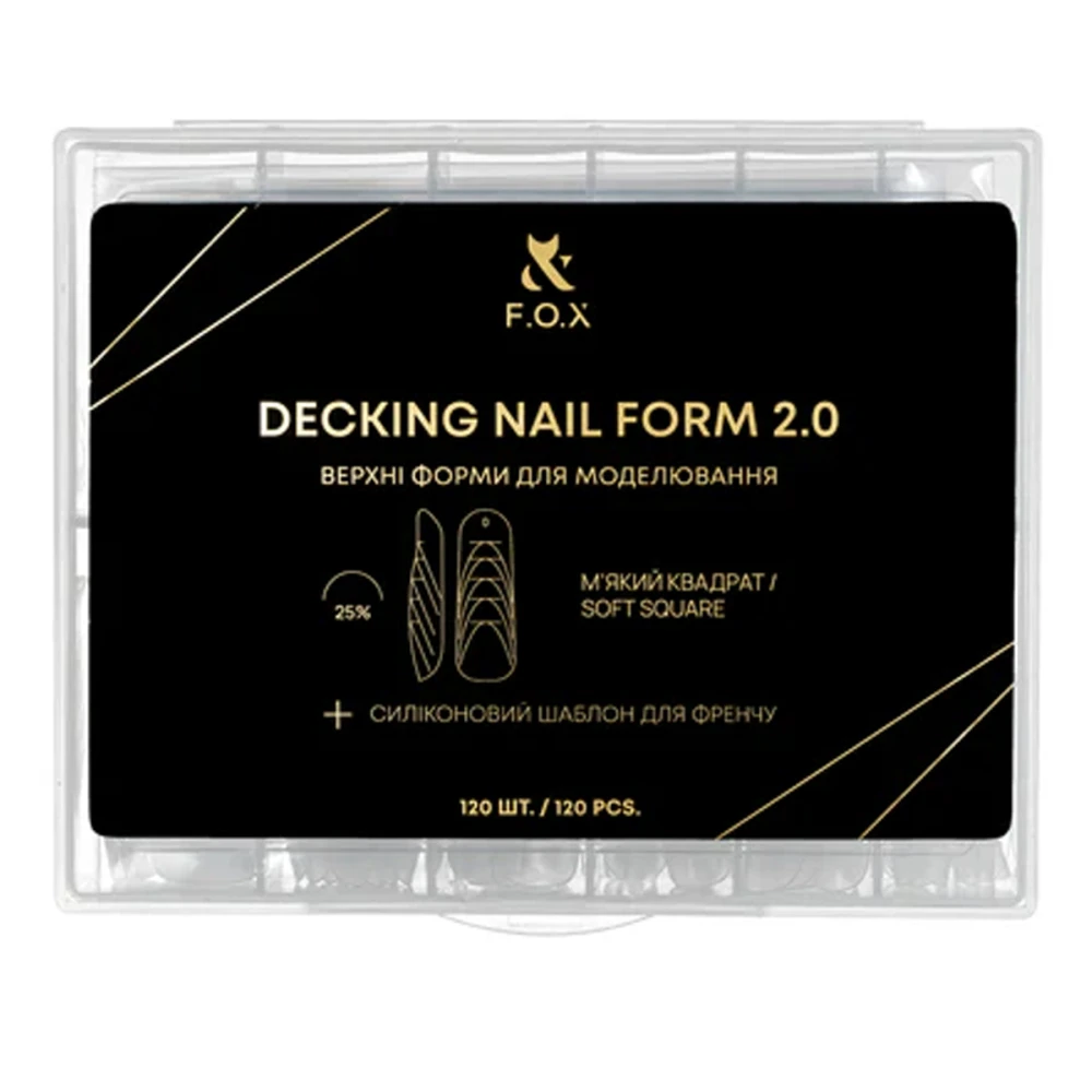 Формы верхние FOX Decking Nail from 2.0 120 шт. (мягкий квадрат)