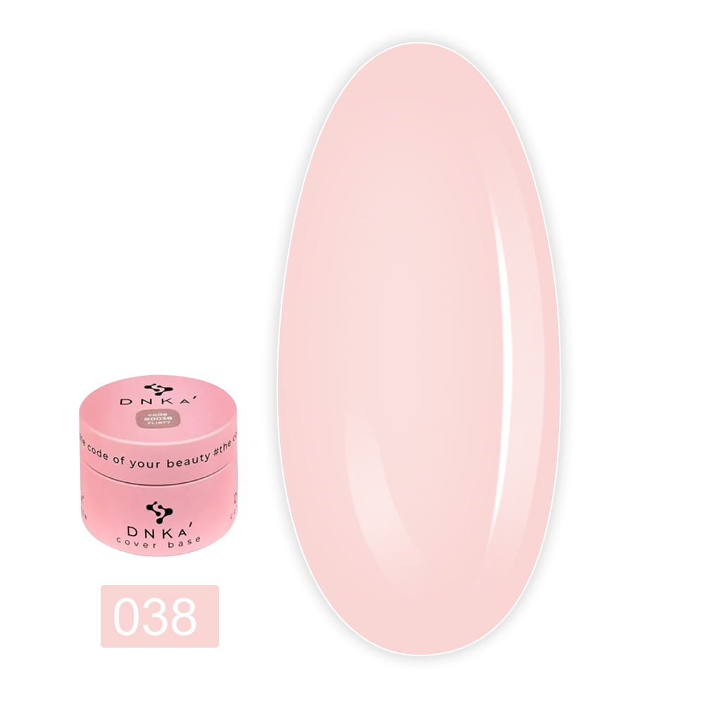 База цветная для маникюра DNKa 30 мл (Rubber base french 038 Flirty DNKA0038-30)