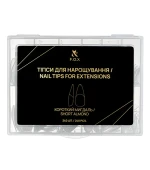 Типы для наращивания ногтей FOX (Nail Tips for extensions Короткий миндаль 240 шт NTE-SAI)