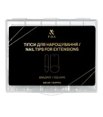 Типы для наращивания ногтей FOX (Nail Tips for extensions Квадрат 240 шт NTE-Sq)