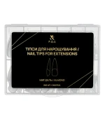 Типсы для наращивания ногтей FOX (Nail Tips for extensions Миндаль 240 шт NTE-AI)