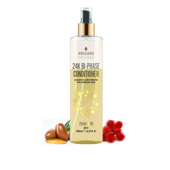 Кондиціонер двофазний “24К” з олією Арганії та кератином для сухого волосся, 250 мл
