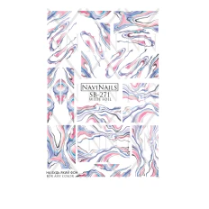 Слайдер Navinails з білою підкладкою/об'ємною фольгою Max ( SB-271 silver)