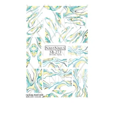 Слайдер Navinails з білою підкладкою/об'ємною фольгою Max ( SB-273 silver)