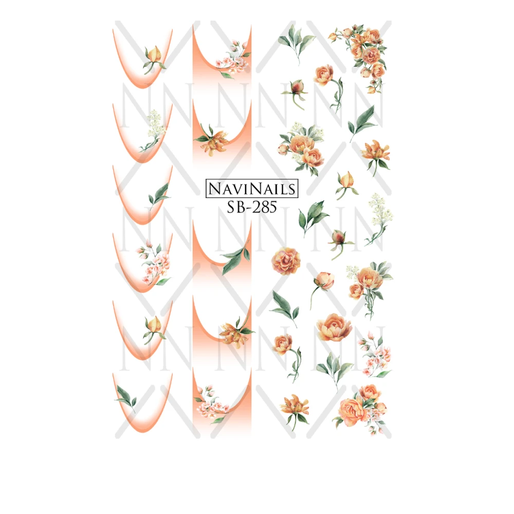 Слайдер Navinails с белой подкладкой/объемной фольгой Max (SB-285)