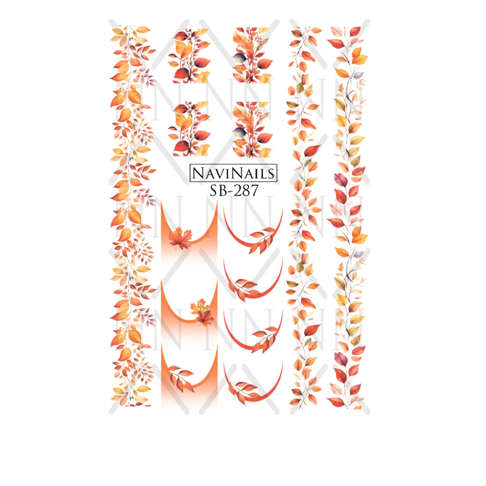 Слайдер Navinails с белой подкладкой/объемной фольгой Max (SB-287)