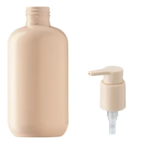 Флакон пластиковий MILLIFORM ( флакон: Нюд; дозатор з носиком:Нюд, матовий Олівія Нюд 200 мл)