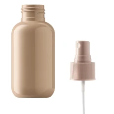 Флакон пластиковий MILLIFORM ( флакон: Какао; спрей:Какао, ребристий Олівія Какао 100 мл)