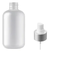 Флакон пластиковий MILLIFORM ( флакон: Матовий; спрей:Срібло, алюмінієвий Олівія Матовий 200 мл)