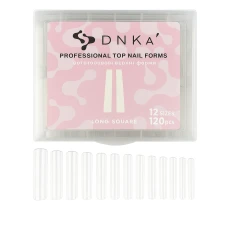 Форма верхняя для наращивания ногтей DNKa (Long square 120 шт FDNKALS)