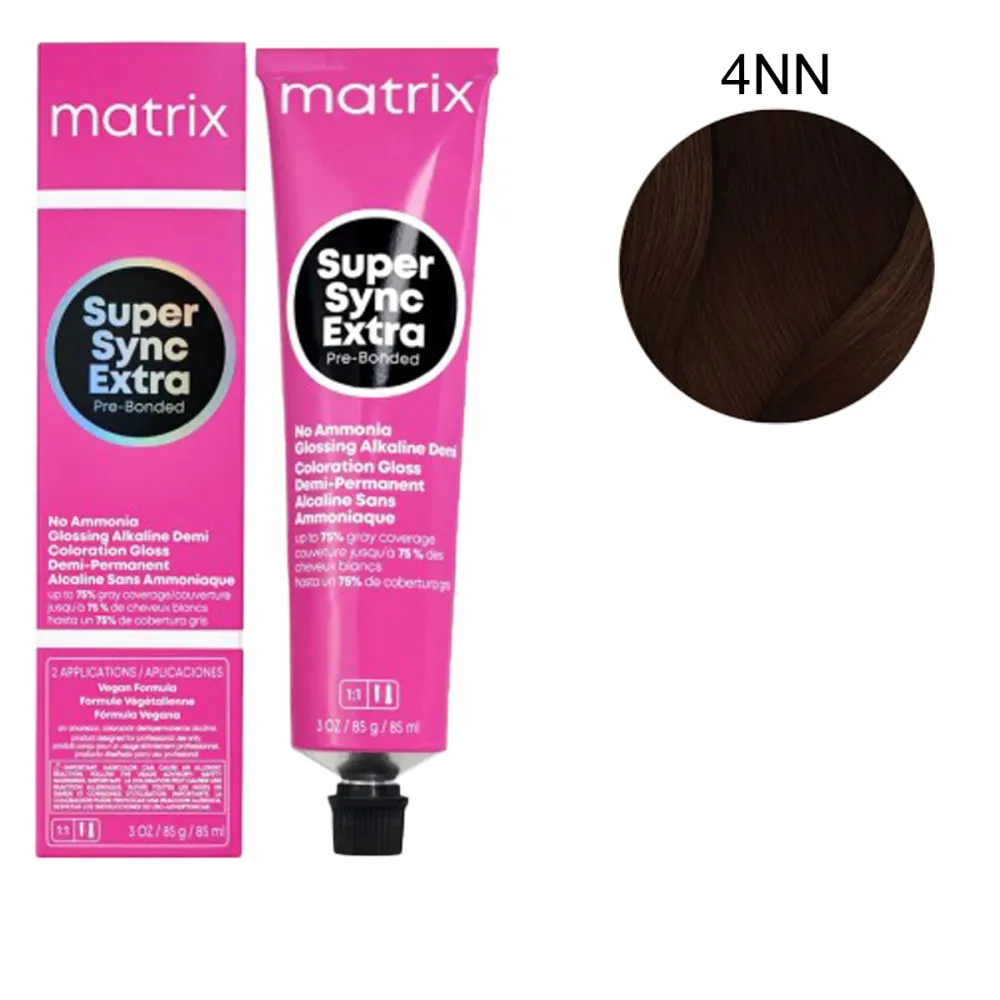 Краска для волос Matrix без аммиака SUPER SYNC, 90 мл (4NN)