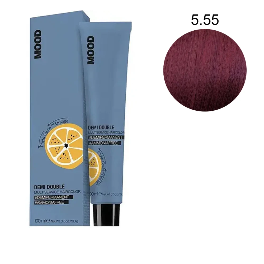 Фарба безаміачна мультифункціональна для волосся MOOD Demi Double ( 5/55 100 мл 687295)