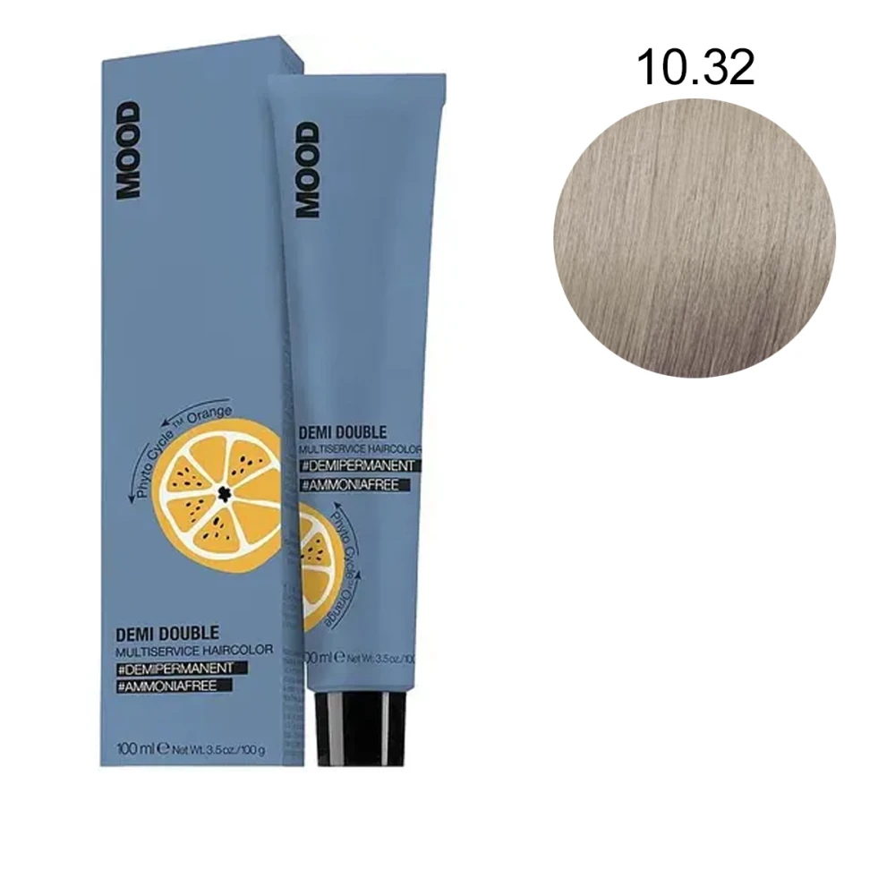 Краска безаммиачная мультифункциональная для волос MOOD Demi Double (10/32 100 мл 687219)