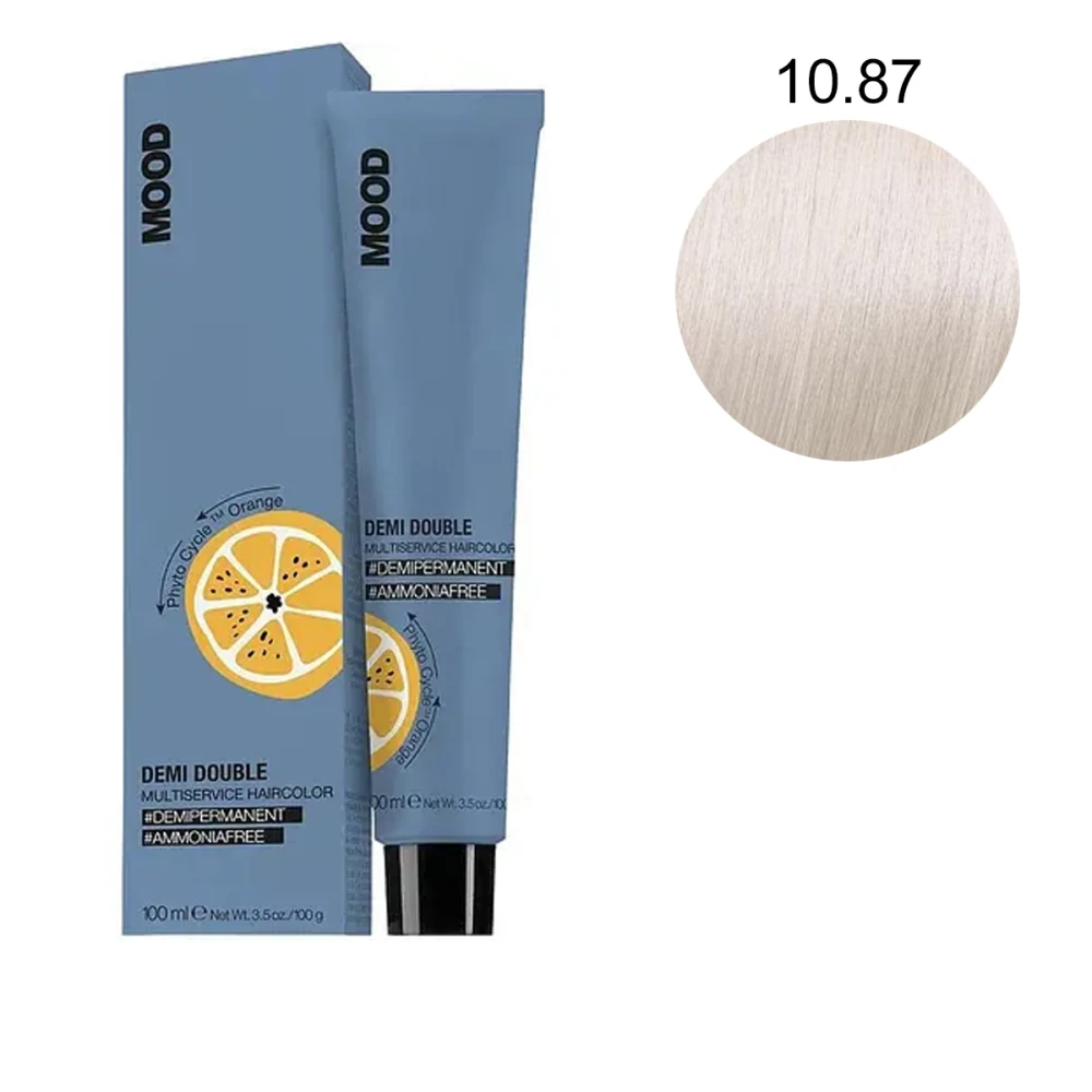 Краска безаммиачная мультифункциональная для волос MOOD Demi Double (10/87 100 мл 687394)