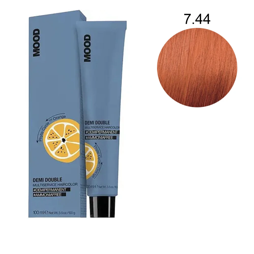 Фарба безаміачна мультифункціональна для волосся MOOD Demi Double ( 7-44 100 мл 687271)