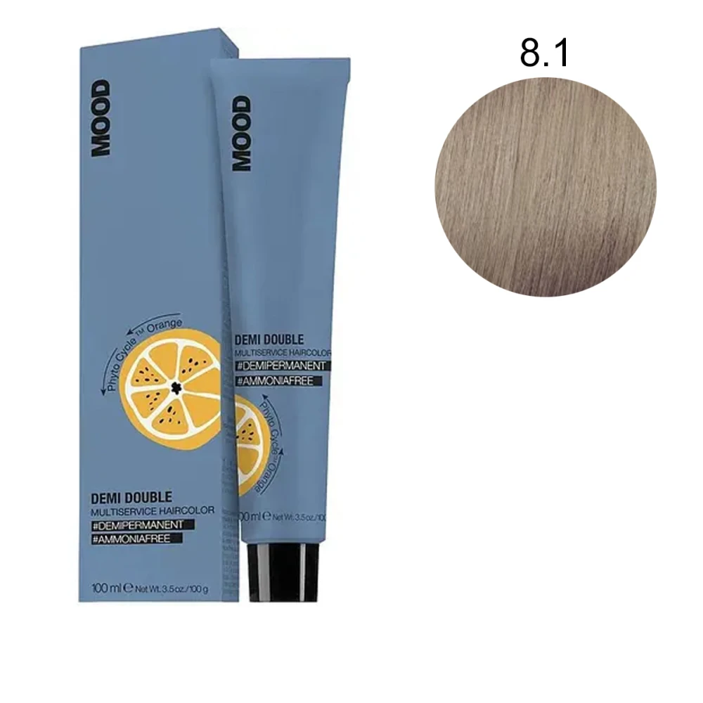 Фарба безаміачна мультифункціональна для волосся MOOD Demi Double ( 8-1 100 мл 687189)