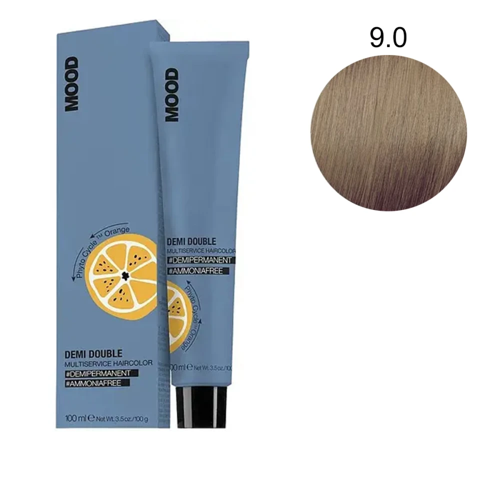 Фарба безаміачна мультифункціональна для волосся MOOD Demi Double ( 9-0 100 мл 687127)