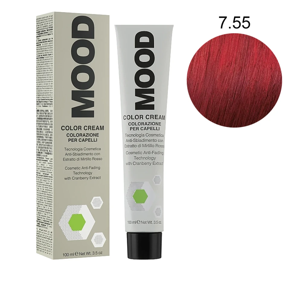 Фарба-крем  для волосся з амiаком MOOD Сolor ( 7-55 100 мл 518745)