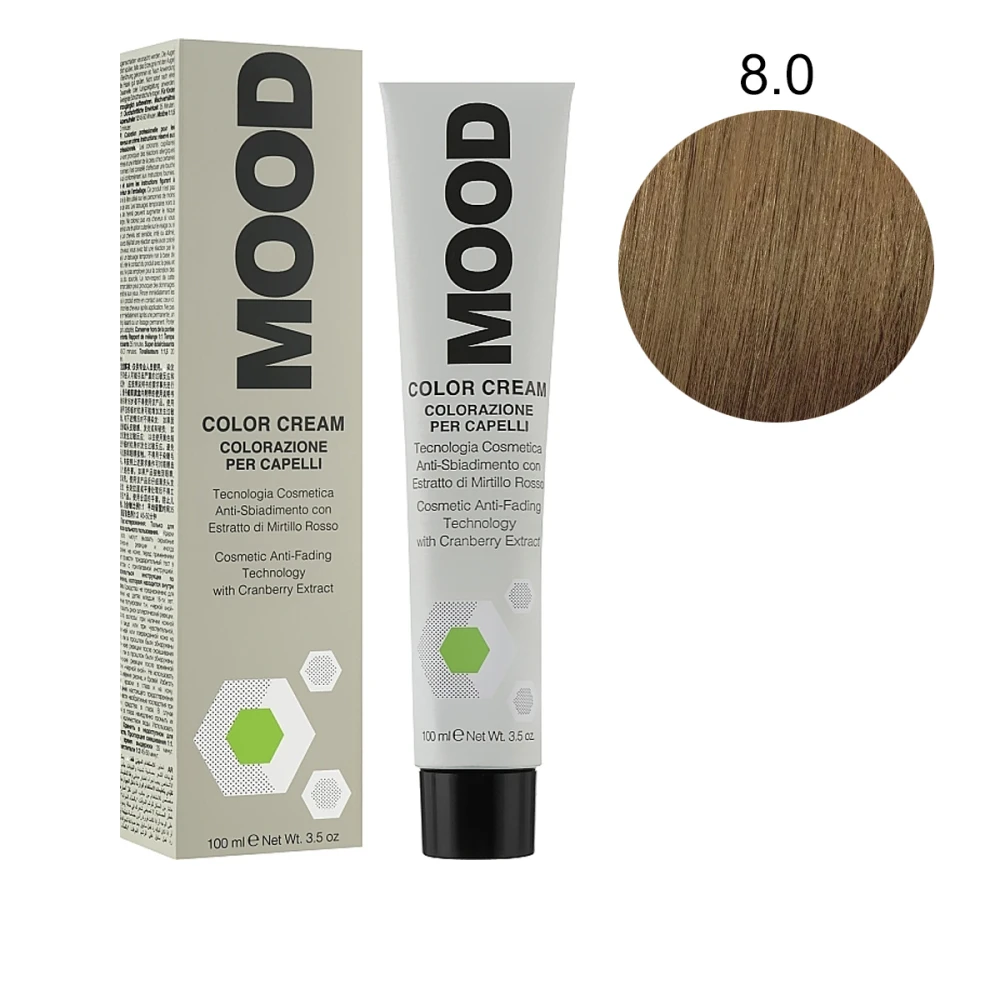 Фарба-крем  для волосся з амiаком MOOD Сolor ( 8-0 100 мл 518271)