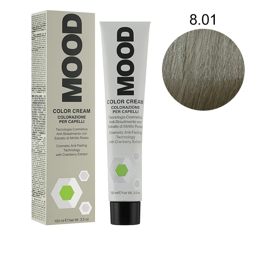 Фарба-крем  для волосся з амiаком MOOD Сolor ( 8-01 100 мл 518325)