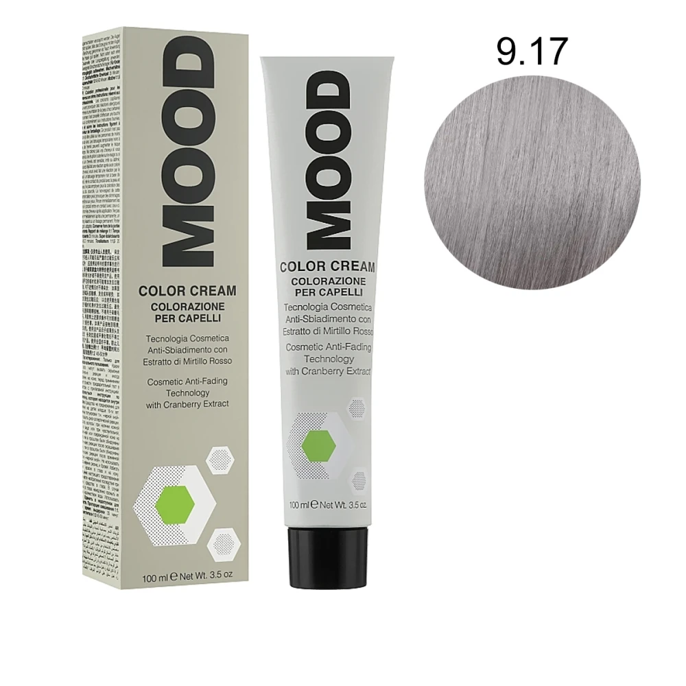 Краска-крем для волос с аммиаком MOOD Color (9-17 100 мл 686786)