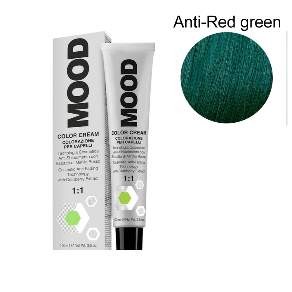 Крем-корректор для волос MOOD Сolor ( Boosters Аnti-Red (green) против красного оттенка 100 мл 518455)