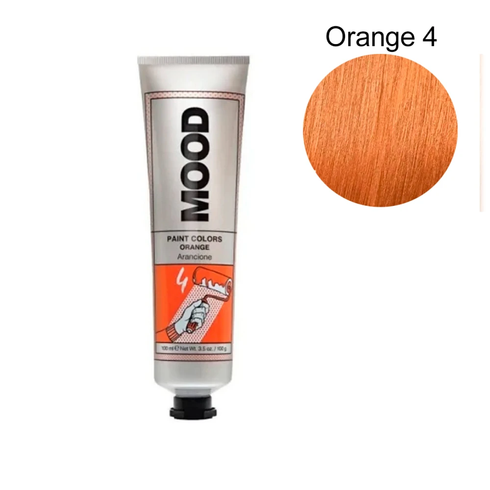 Фарба напівперманентна для яскравих відтінків MOOD Paint Сolor ( Orange 4 Помаранчевий 100 мл 683228)