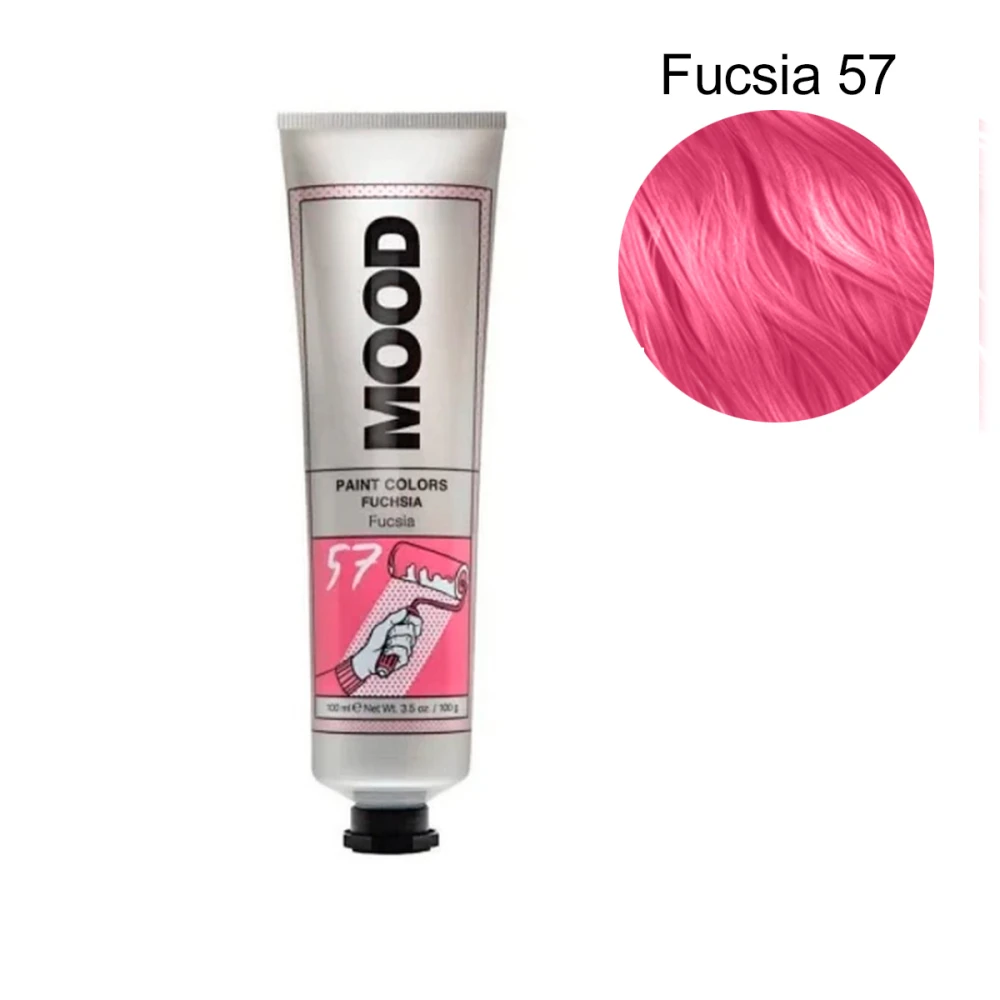 Фарба напівперманентна для яскравих відтінків MOOD Paint Сolor ( Fuchsia 57 Фуксiя 100 мл 683266)