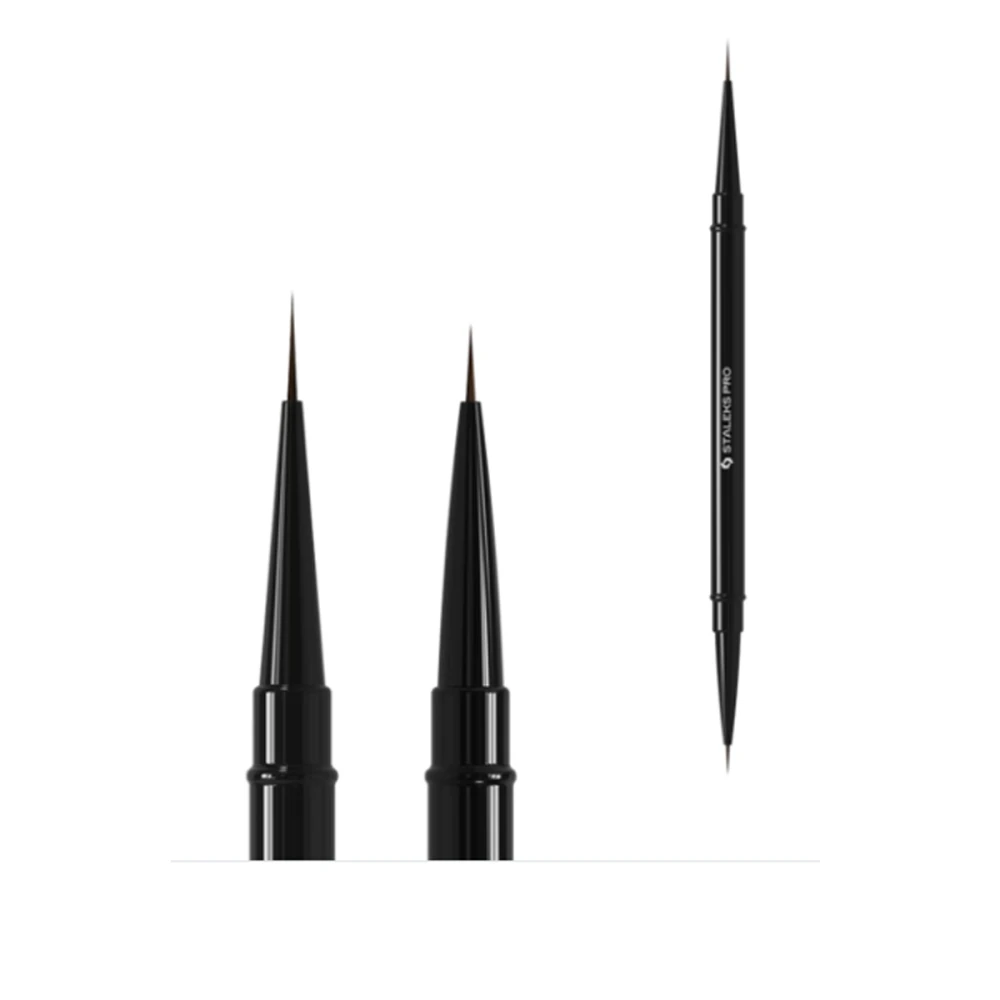 Пензель двосторонній для гелю STALEKS ( лайнер 7 мм / лайнер 10 мм NBE-01/03)