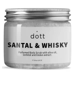 Скраб парфюмированный для тела DOTT (с маслом оливки, сорбитолом и экстрактом липы SANTAL & WHISKY 350 мл)