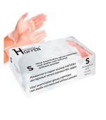 Рукавички вініл неопудр/нестер/нетекстуровані Hoffen Прозорі 100 од. (S )