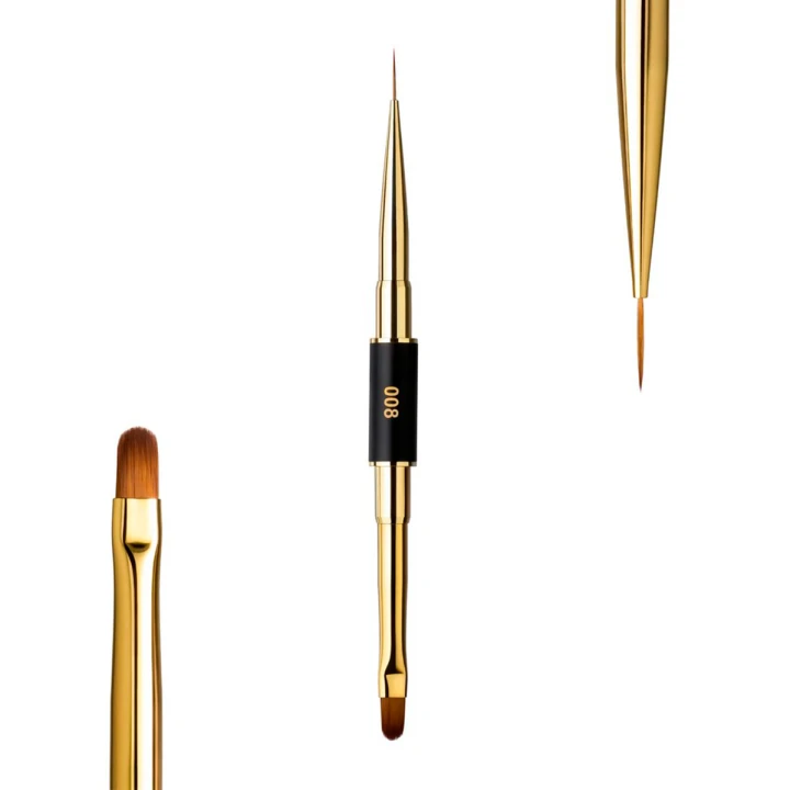 Кисть FOX Art Brush (008 2в1 Овал короткий/линиарный длинный nb-008)