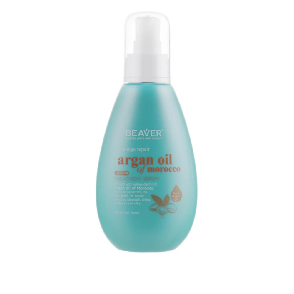 Масло питательное для восстановления поврежденных волос BEAVER (Argan Oil 100 мл)
