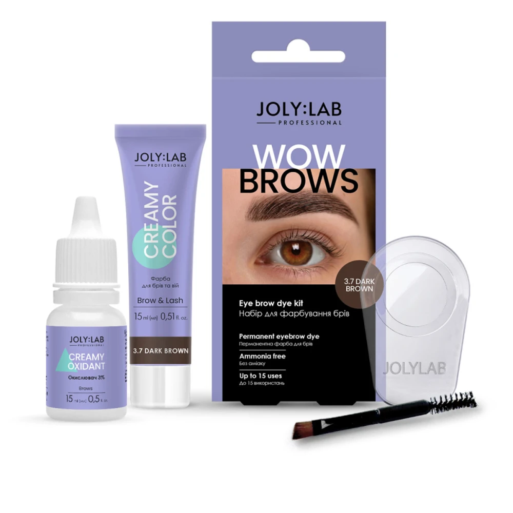 Набор для покраски бровей Joly:Lab (Wow Brows 3.7 Dark Brown)