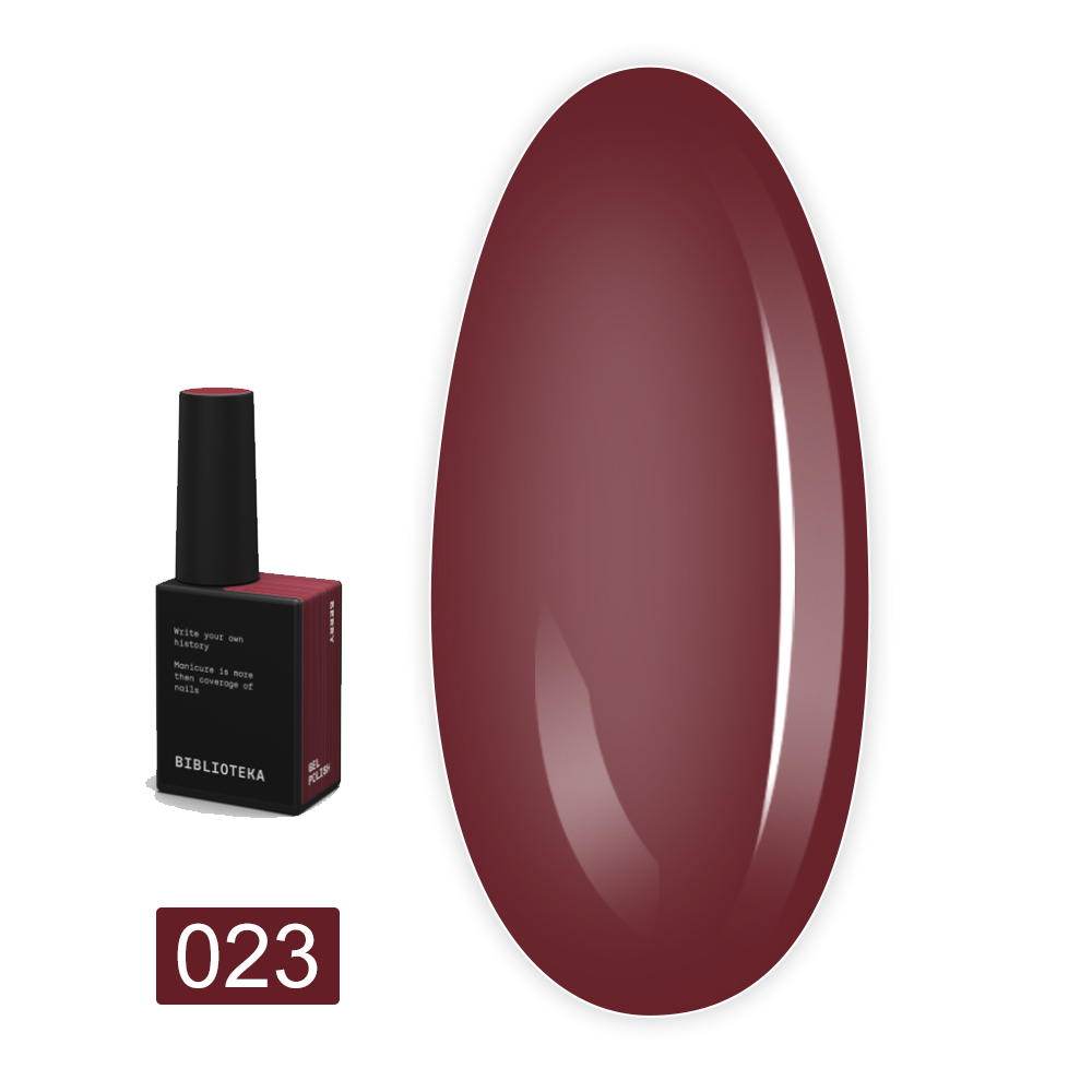 Гель-лак BIBLIOTEKA , 10 мл (23 Berry - Ягода)