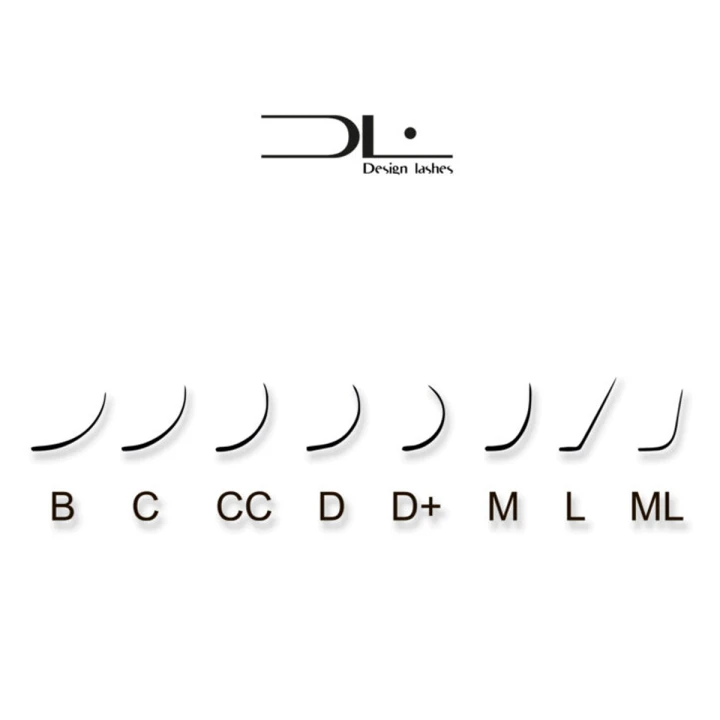 Вії для нарощування Design Lashes (C/D 0.10 Мікс (24 лінії) Чорний)