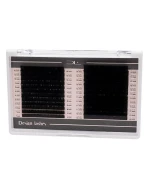 Вії для нарощування Design Lashes (С/CC 0.07 Мікс (24 лінії) Чорний)