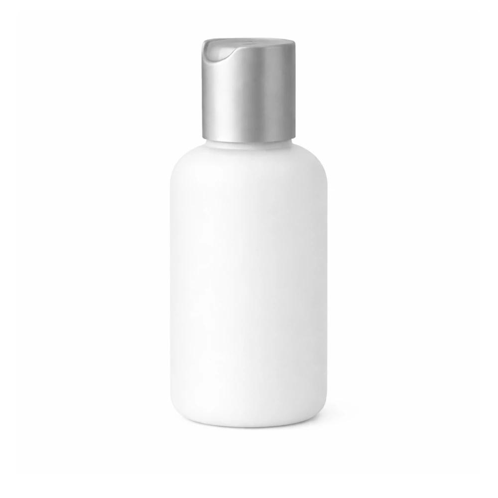 Флакон пластиковий MILLIFORM (флакон: Олівія Матовий 100 мл; диск-топ:Срібло/Білий 24/410)