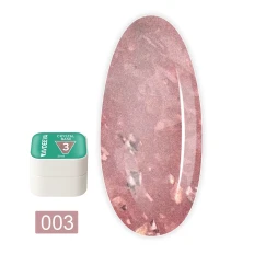 База для гель-лака камуфлирующая Victoria Avdeeva (Crystal base 03 Молочная с розовой поталью 20 мл)