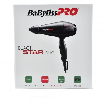 Фен Babyliss Pro BAB6250IE Black Star Ionic 