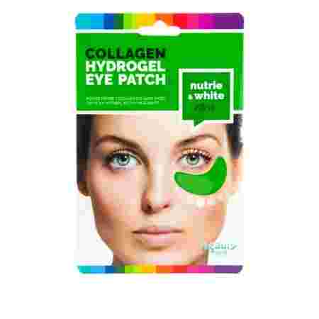 Патч-маска под глаза BeautyFase Collagen Hydrogel Eye Patch nutrie white effect огурец морские водоросли увлажнение и осветление