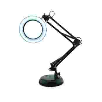Лампа- Лупа LED 8w настольная для маникюра кольцо 105* (USB)